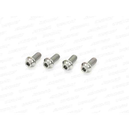 B012506UT - M2.5x6mm TITANIUM UFO HEAD SCREW (4pcs)