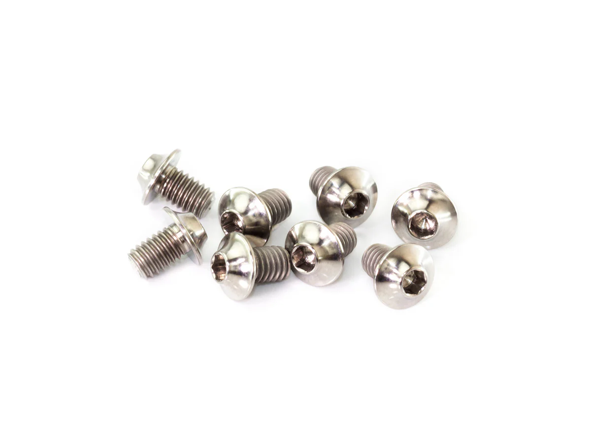 B01406U-T - M4x6mm TITANIUM UFO HEAD SCREW (8pcs)
