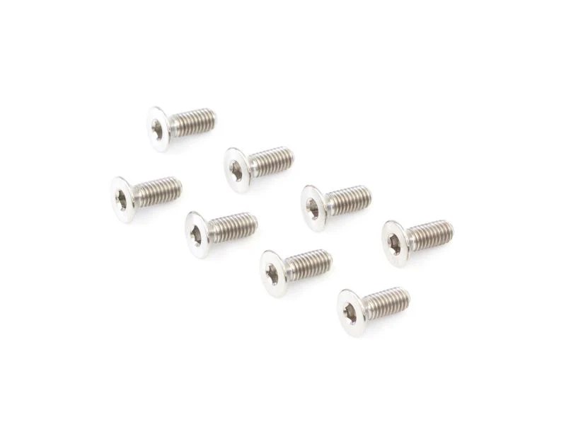 B02308T - M3x8mm MC TITANIUM FLAT HEAD SCREW (8pcs)