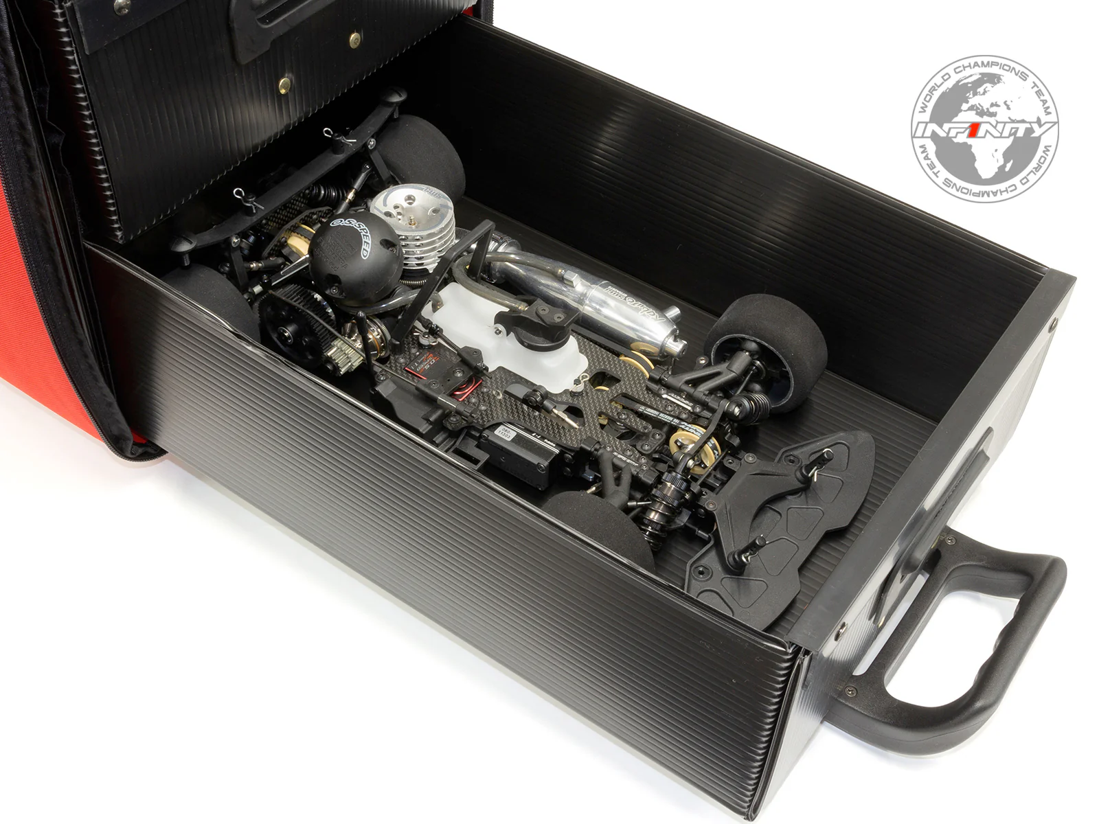 A0092 - INFINITY RACING ROSSO TROLLEY BAG - Image 3