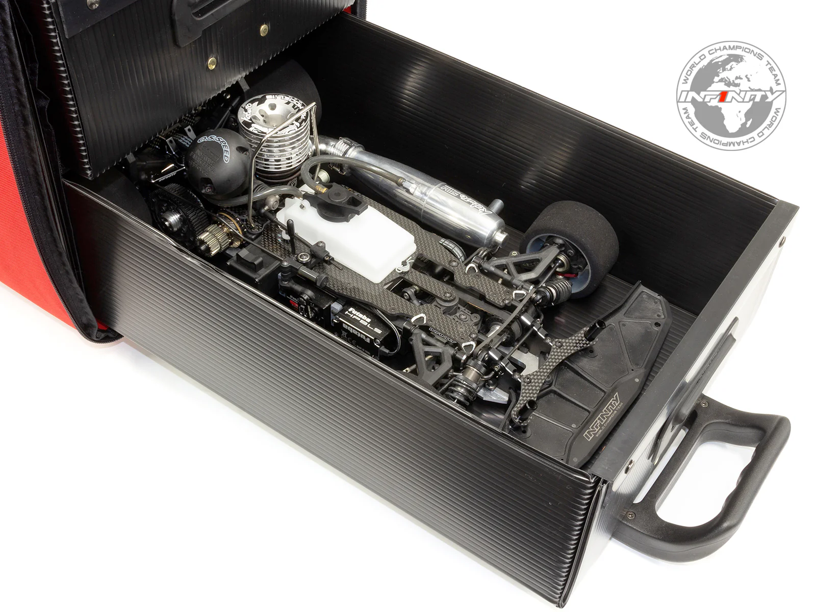 A0092 - INFINITY RACING ROSSO TROLLEY BAG - Image 4