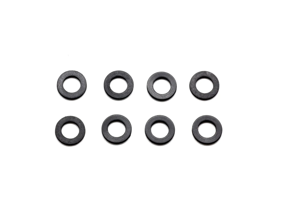 SMJ1033 - RUBBER BODY MOUNT SPACER S (6x10x1.0mm/8pcs) - Image 2