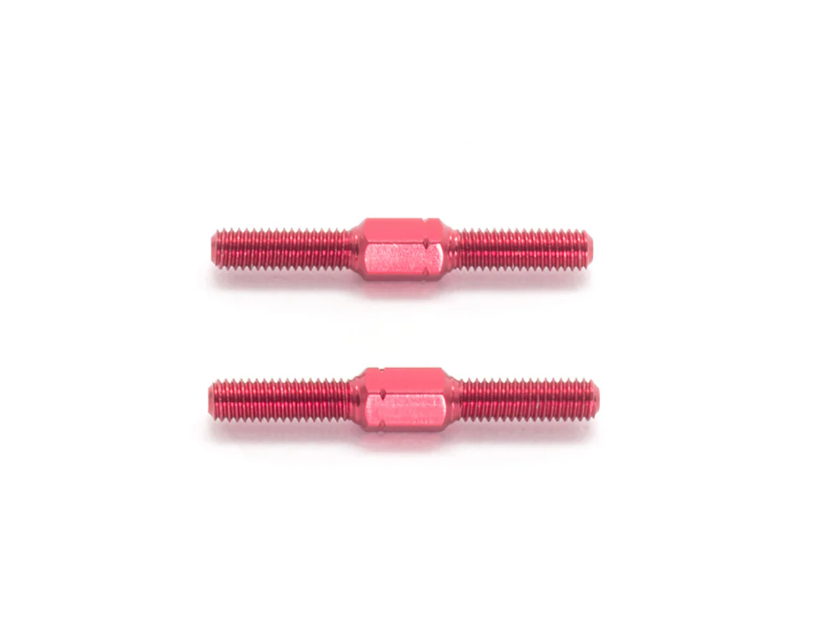 T056 - ALUMINUM TURNBUCKLE M3x25mm (Red/2pcs)