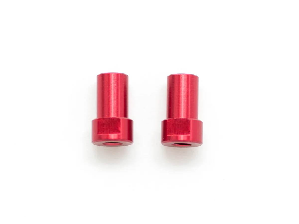 T090 - CHASSIS MOUNTED ALU STEERING POST (Red/2pcs)
