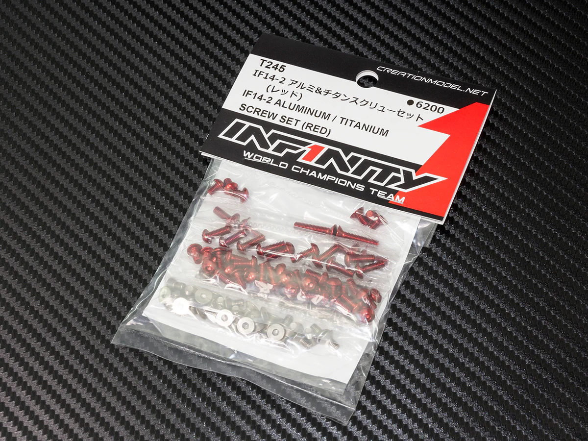 T245 - IF14-2 TITANIUM / ALUMINUM SCREW SET (Red) - Image 2